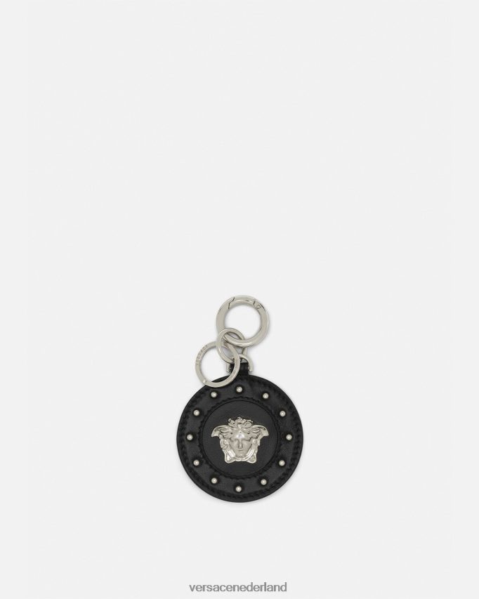 Versace Medusa sleutelhanger met studs Heren zwart accessoires J2T4F41663