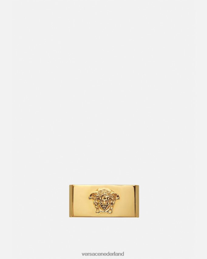 Versace Medusa-logoring Heren goud accessoires J2T4F41694