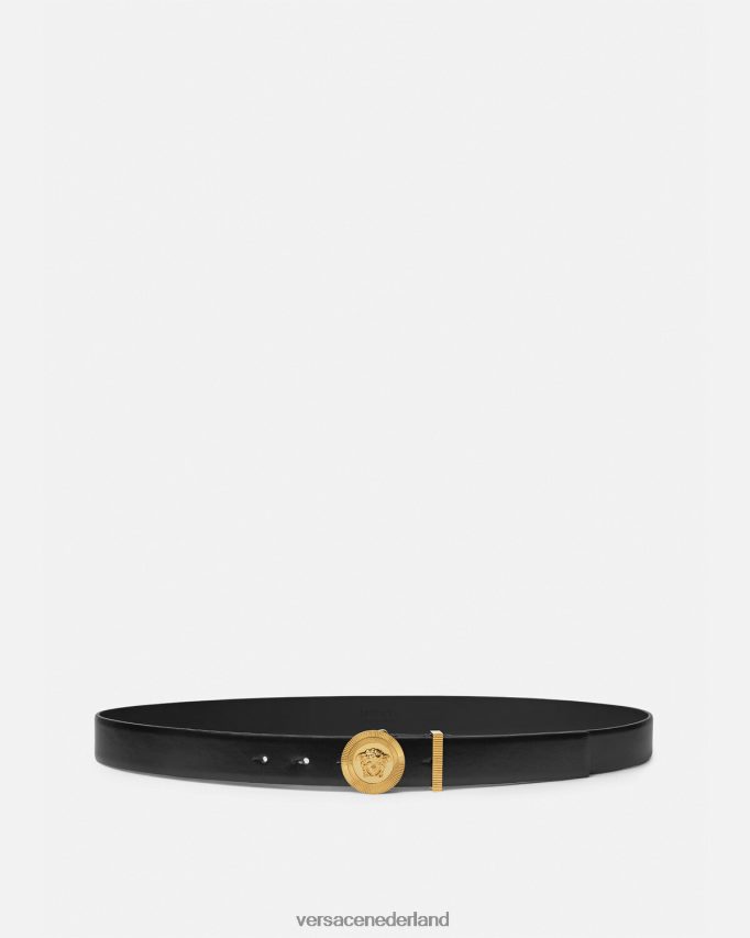 Versace Medusa Biggie leren riem Heren zwart accessoires J2T4F41609