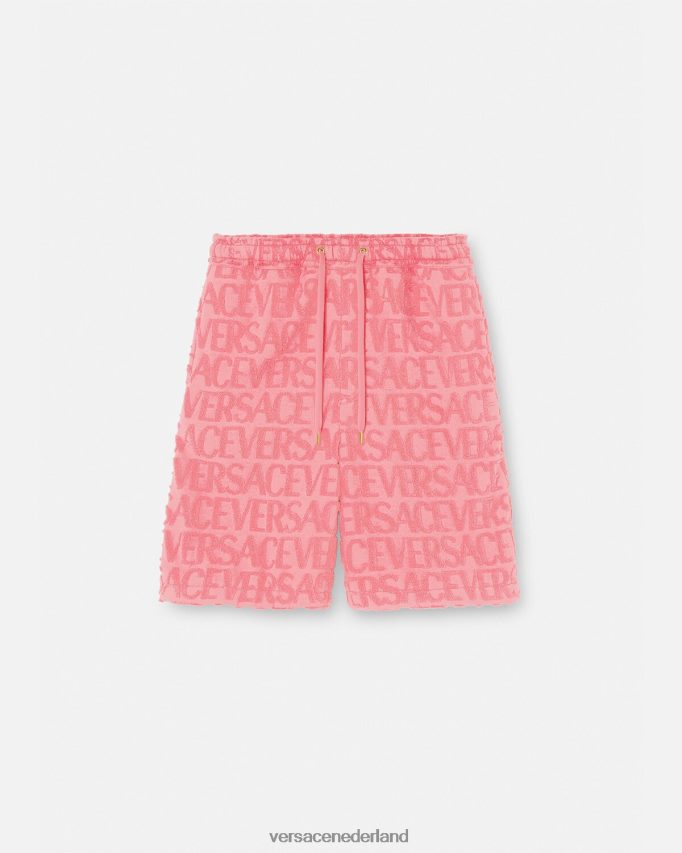 Versace all-over handdoekshorts Heren roze kleding J2T4F41430