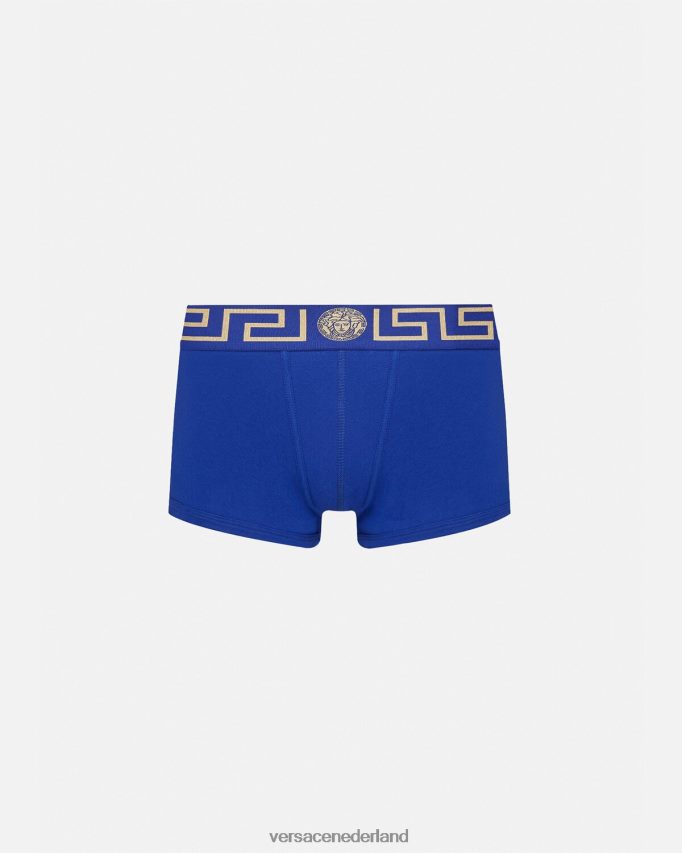 Versace Greca grensstammen Heren blauw ondergoed en strandkleding J2T4F41757