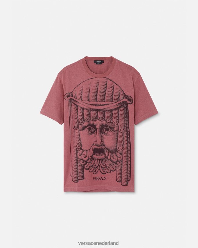 Versace la maschera-t-shirt Heren roze kleding J2T4F41384