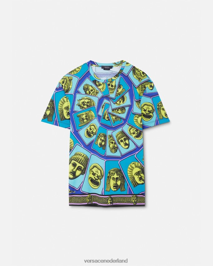 Versace le maschere t-shirt Heren afdrukken kleding J2T4F41381