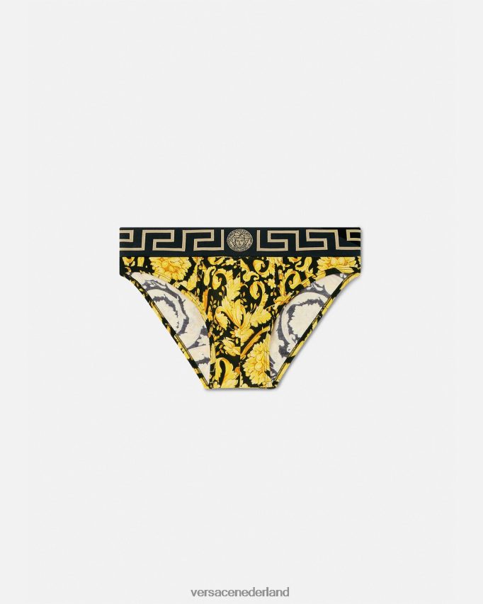 Versace barocco slipje Heren zwart ondergoed en strandkleding J2T4F41769