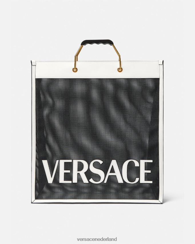 Versace shopper draagtas Heren zwart wit Tassen J2T4F41508