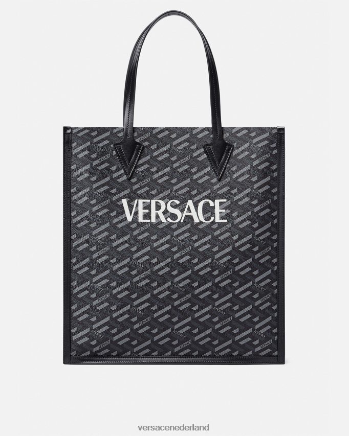 Versace La Greca kenmerkende grote draagtas Heren afdrukken Tassen J2T4F41477