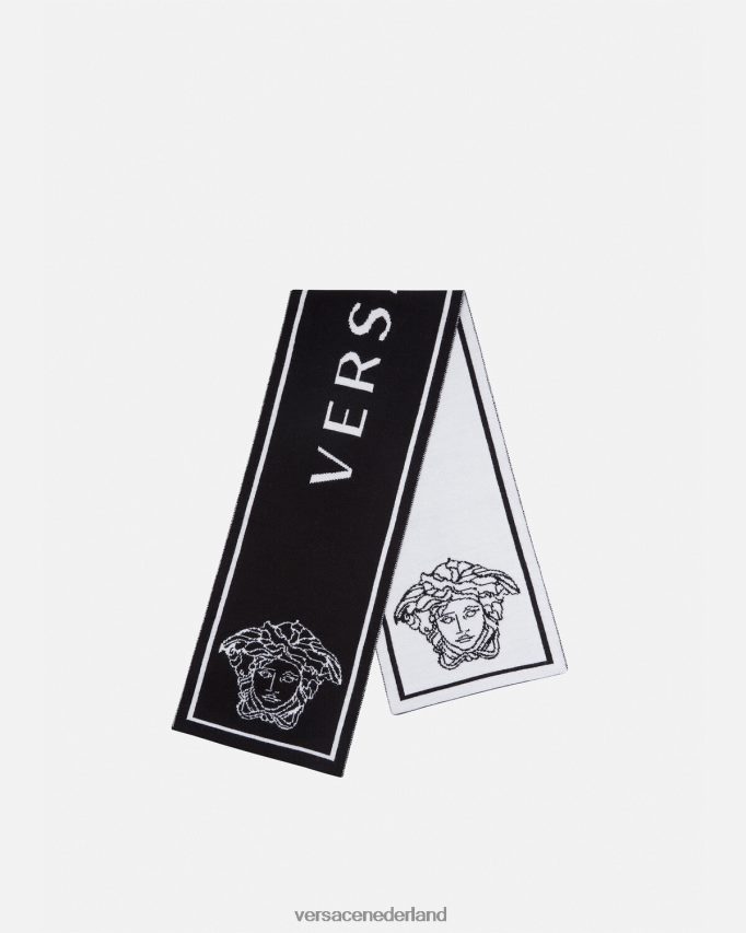 Versace Sjaal met Medusa-logo kinderen zwart accessoires J2T4F42077