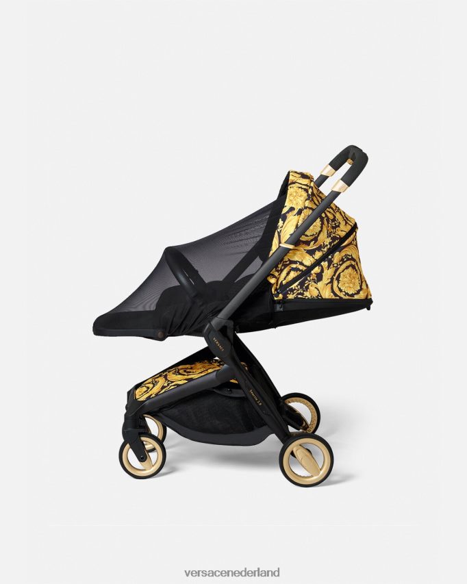 Versace kinderwagen klamboe kinderen zwart accessoires J2T4F41838