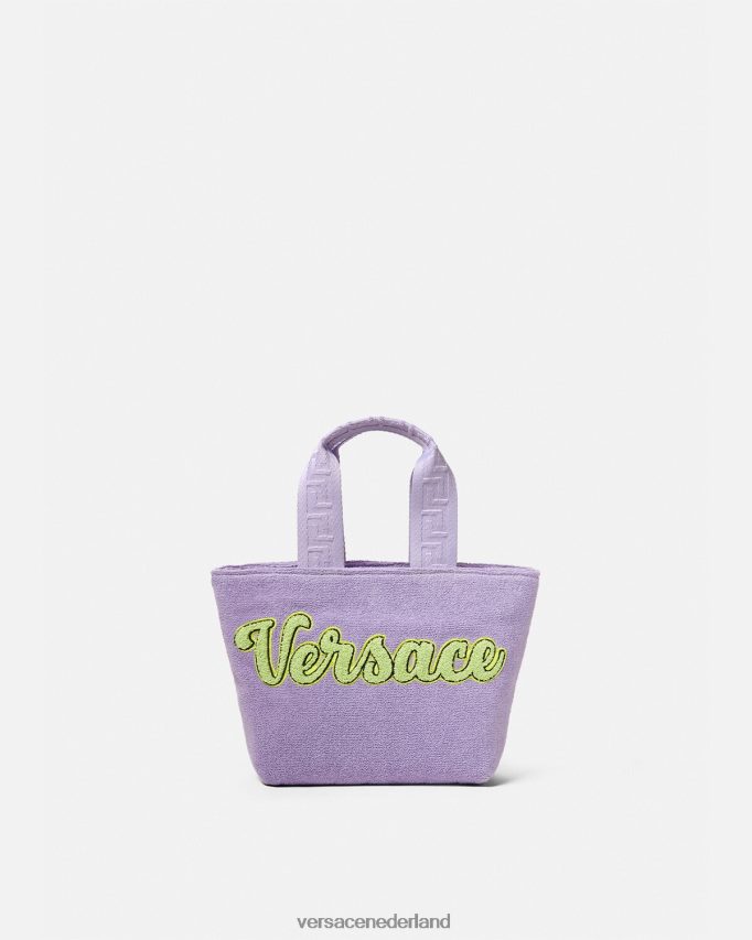 Versace Handdoekdraagtas met logo kinderen lila Tassen J2T4F42076