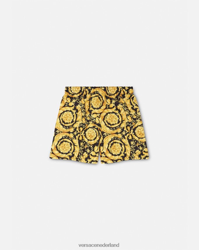 Versace Zwemshort met barokprint kinderen afdrukken kleding J2T4F42097