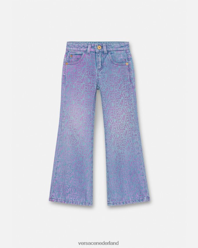 Versace all-over jeans kinderen afdrukken kleding J2T4F41979