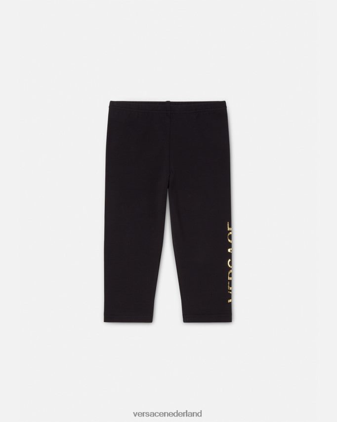 Versace Baby-joggingbroek met logo kinderen zwart kleding J2T4F41864