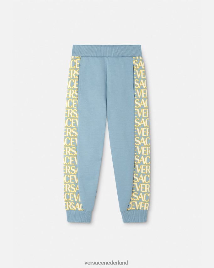 Versace all-over joggingbroek kinderen lichtblauw kleding J2T4F42089