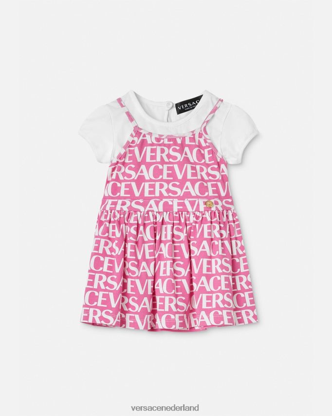 Versace all-over baby-t-shirtjurkje kinderen lichtroze kleding J2T4F41871