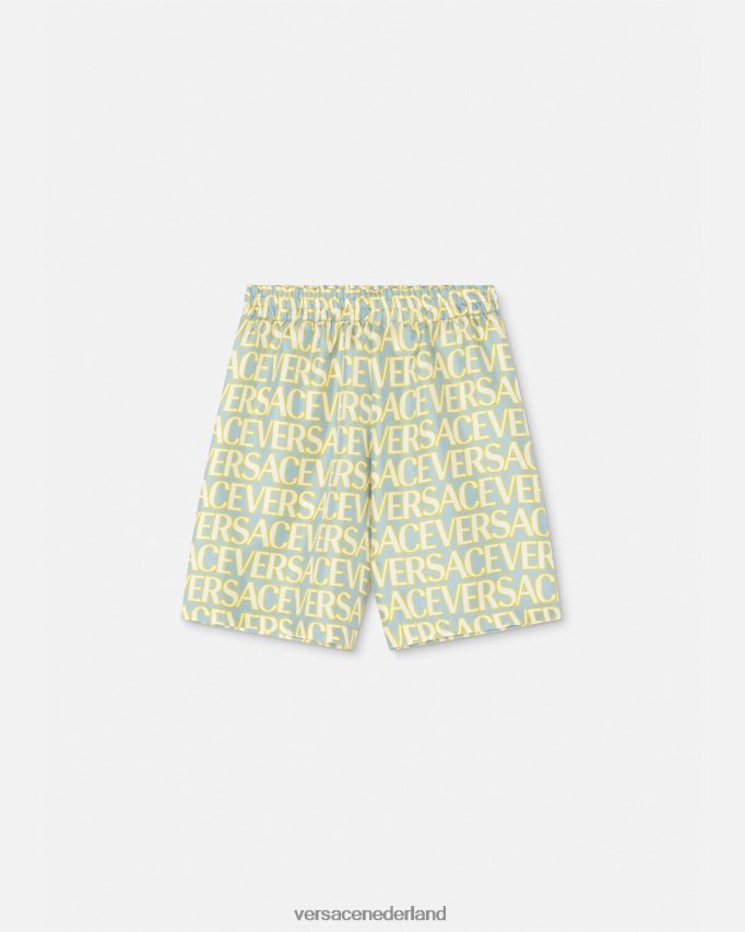 Versace allover zijden shorts kinderen afdrukken kleding J2T4F42090