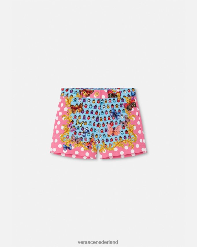 Versace vlinders denim shorts kinderen afdrukken kleding J2T4F41943