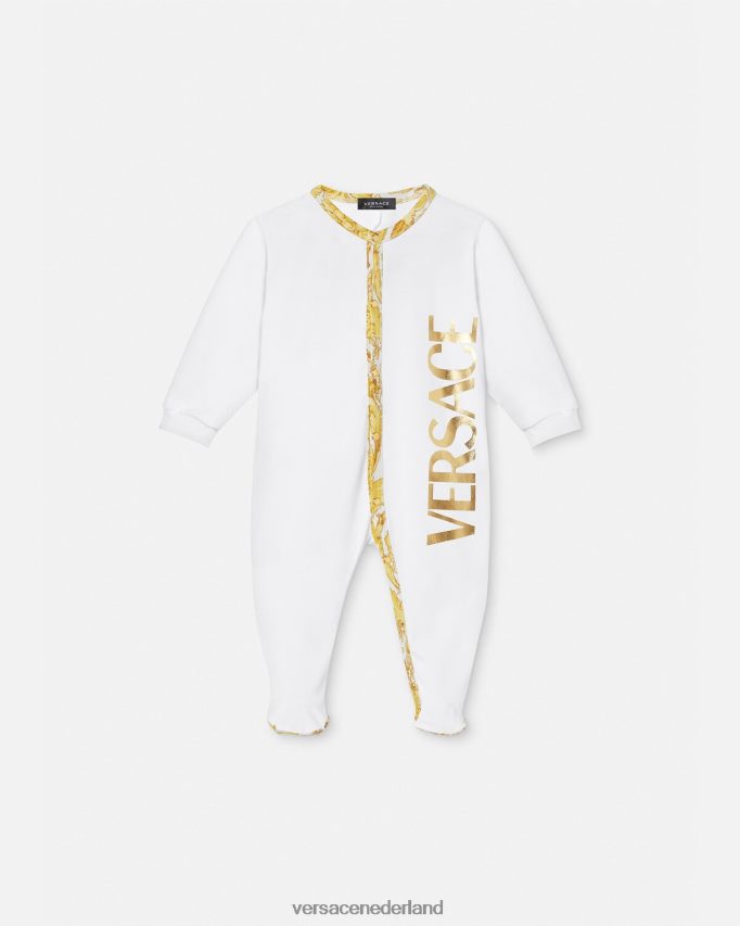 Versace Barocco babyslaappakje kinderen wit goud kleding J2T4F41825