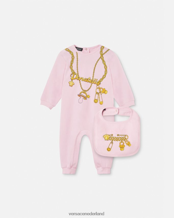 Versace Donella babyslaappakje met ketting kinderen roze kleding J2T4F41830