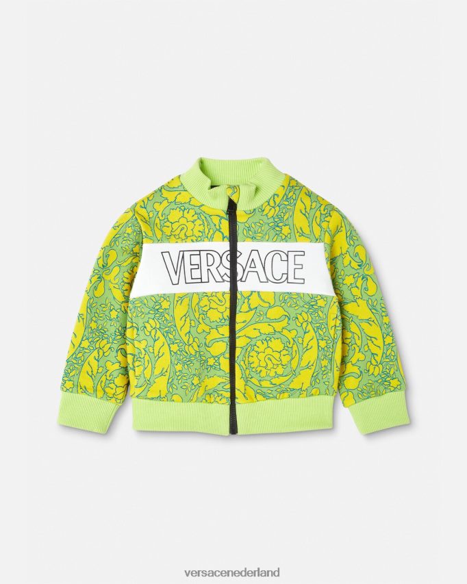 Versace Barocco silhouet babysweater kinderen afdrukken kleding J2T4F41880