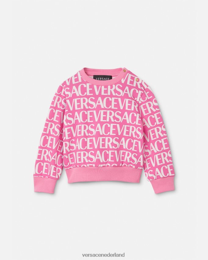 Versace babysweatshirtje kinderen roze & print kleding J2T4F41872