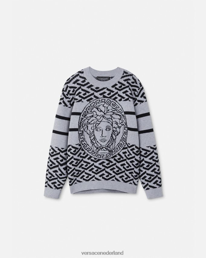 Versace Medusa la Greca trui kinderen grijs kleding J2T4F41994