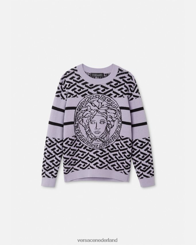 Versace Medusa la Greca trui kinderen lila kleding J2T4F41995