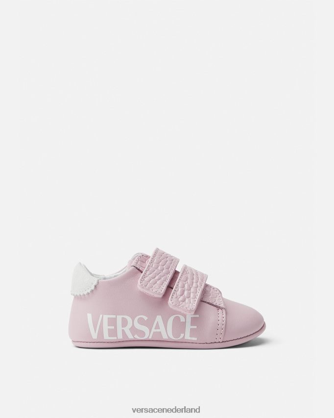 Versace babyschoentjes met logo kinderen lichtroze schoen J2T4F41848