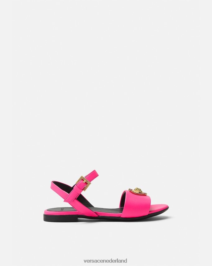 Versace Medusa-sandalen met kristallen hart kinderen fuchsia schoen J2T4F42040