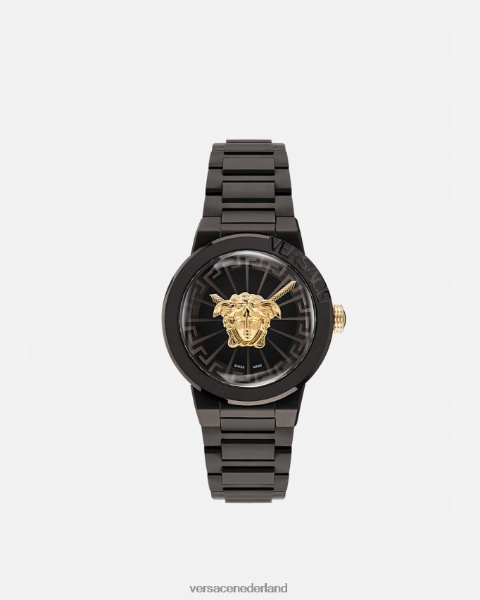 Versace Medusa oneindig horloge vrouwen zwart accessoires J2T4F4994