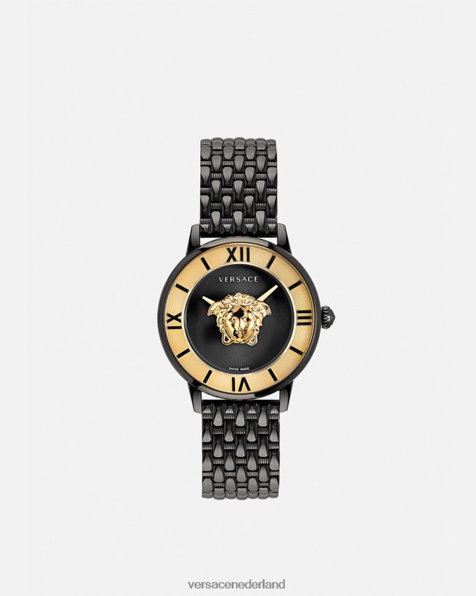 Versace la medusa-horloge vrouwen zwart accessoires J2T4F4984