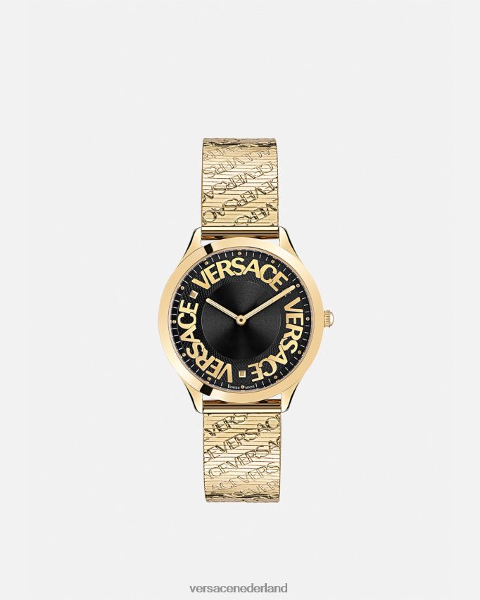 Versace logo halo-horloge vrouwen goud accessoires J2T4F4970