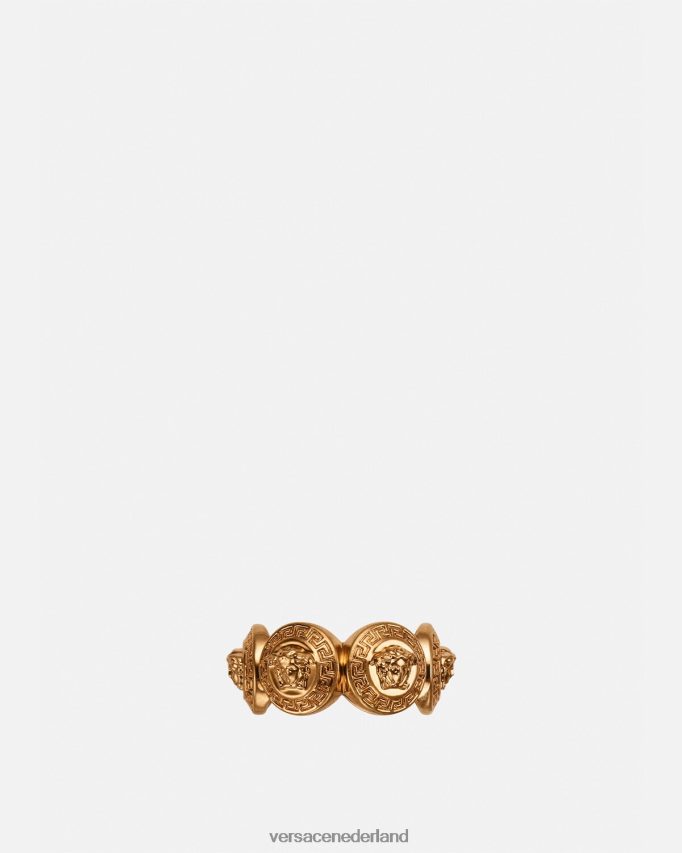 Versace eerbetoon aan Medusa-ring vrouwen eerbetoon goud accessoires J2T4F4795