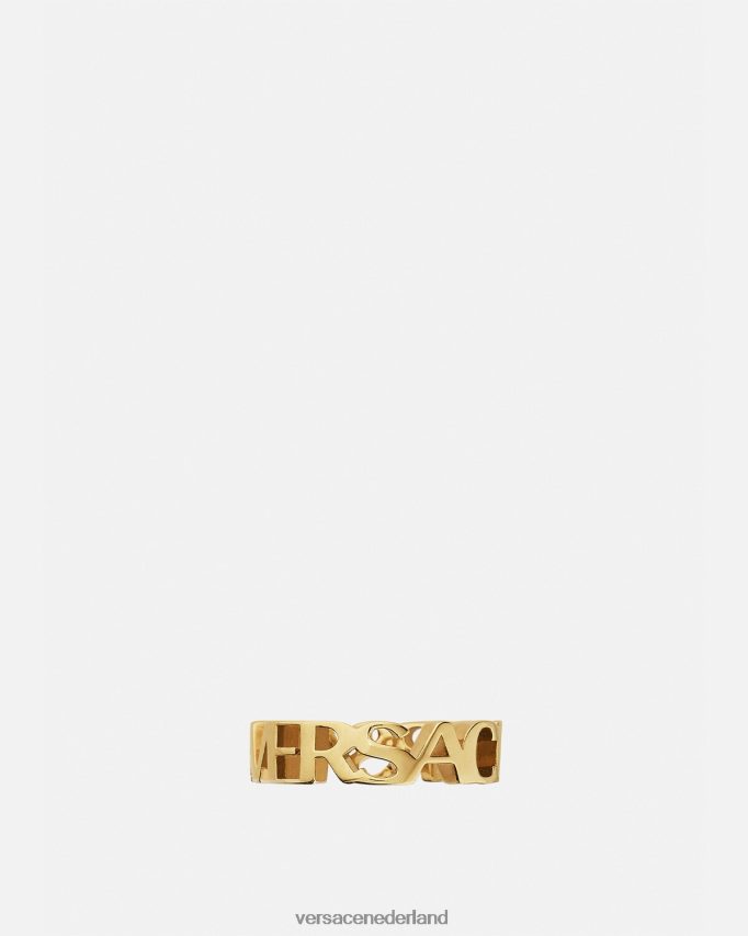 Versace logo-ring vrouwen goud accessoires J2T4F4805