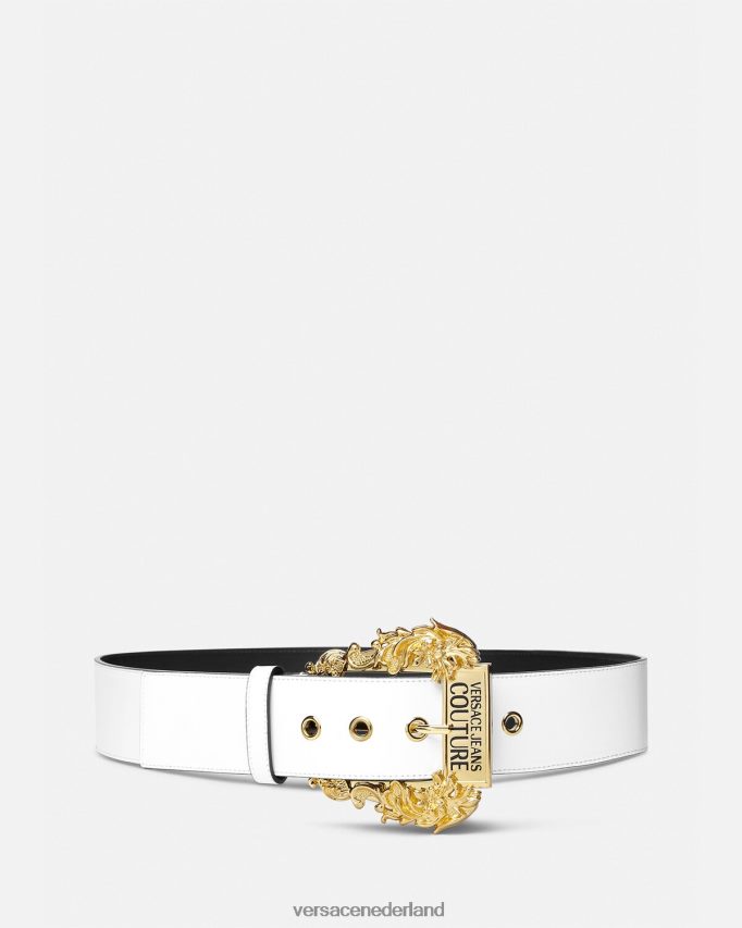 Versace brede couture1 riem vrouwen wit accessoires J2T4F42324