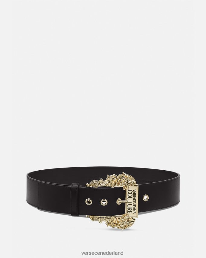 Versace couture1 leren riem vrouwen zwart accessoires J2T4F42341