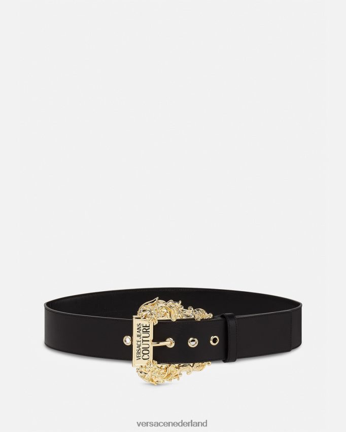 Versace couture1 leren riem vrouwen zwart accessoires J2T4F42353