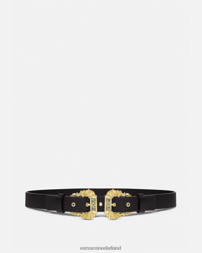 Versace couture1 riem vrouwen zwart accessoires J2T4F42325