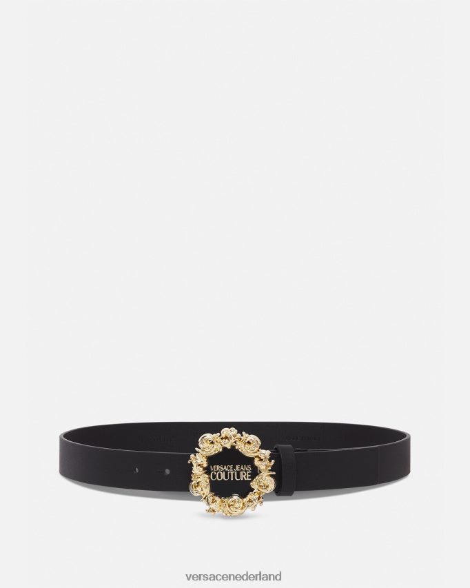 Versace couture 1 riem vrouwen zwart accessoires J2T4F42337