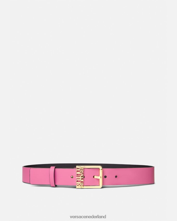 Versace riem met logo vrouwen fuchsia accessoires J2T4F42355