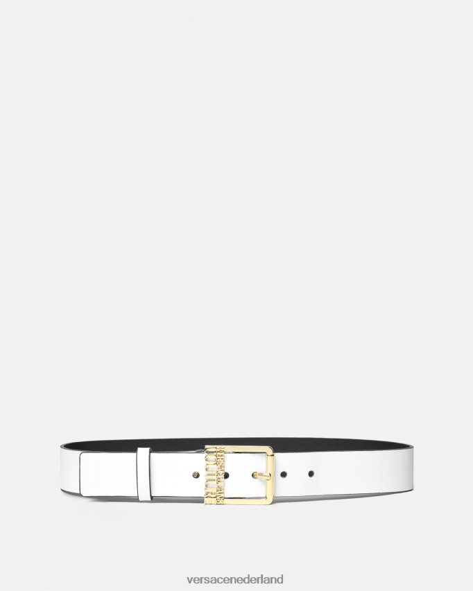 Versace riem met logo vrouwen wit accessoires J2T4F42332