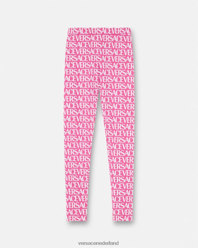 Versace all-over legging vrouwen roze & print kleding J2T4F4212