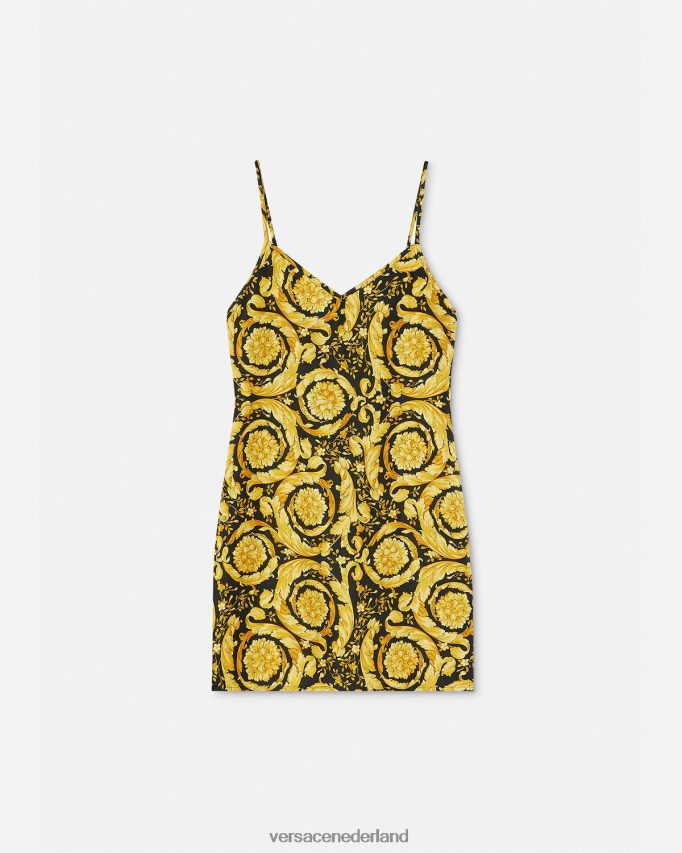 Versace Barocco zijden pyjamaslip vrouwen afdrukken ondergoed en strandkleding J2T4F41029