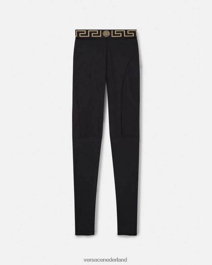 Versace Griekse legging vrouwen zwart kleding J2T4F4235