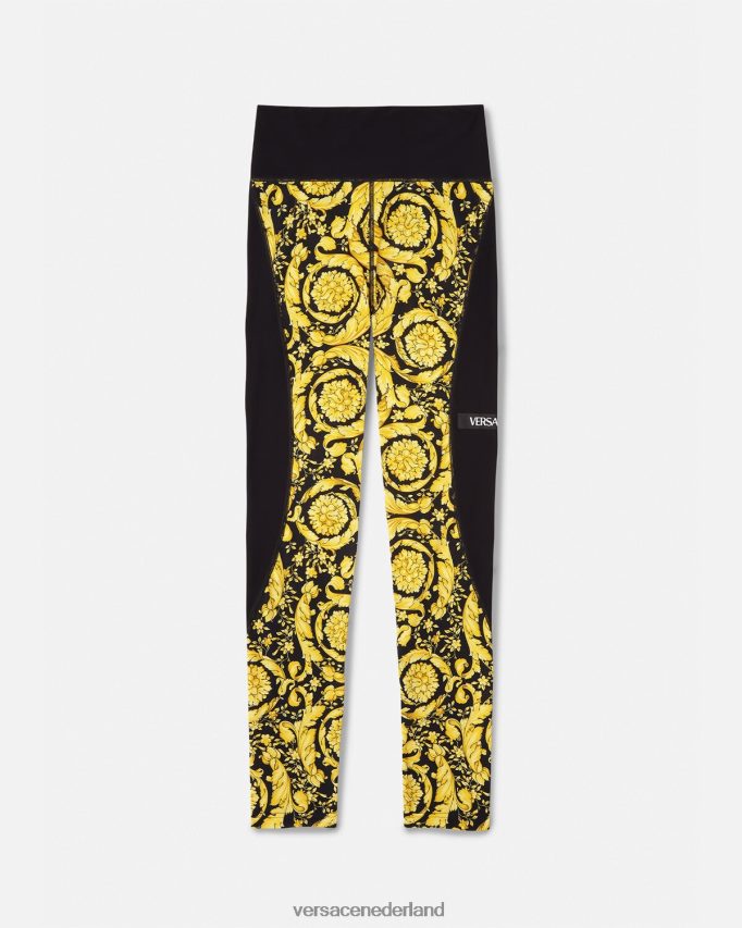 Versace barok legging vrouwen zwart kleding J2T4F4241