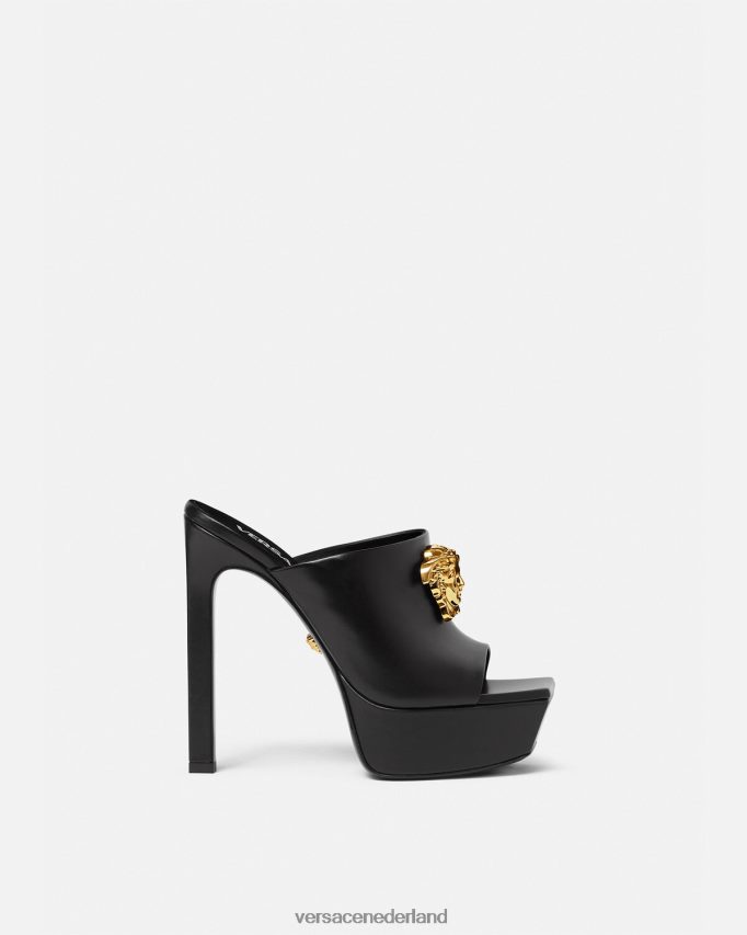 Versace la medusa platformmuiltjes vrouwen zwart schoen J2T4F4448