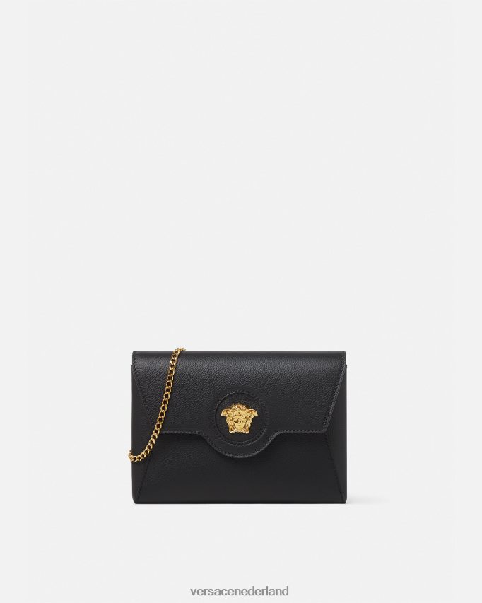 Versace la medusa envelop clutch vrouwen zwart Tassen J2T4F4348