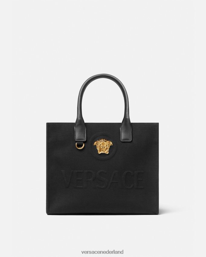 Versace la medusa kleine draagtas vrouwen zwart Tassen J2T4F4331