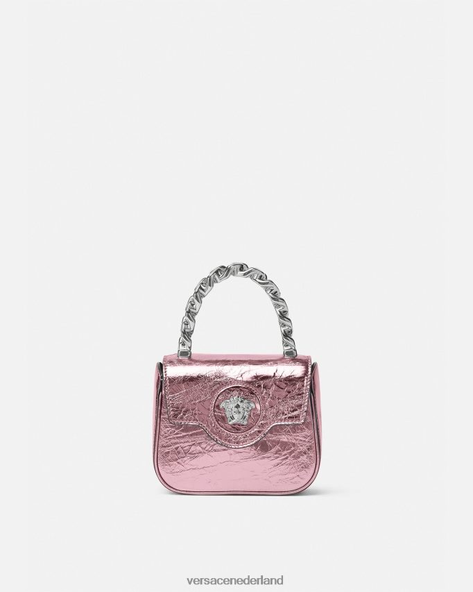 Versace la medusa metallic minitasje vrouwen roze Tassen J2T4F4304